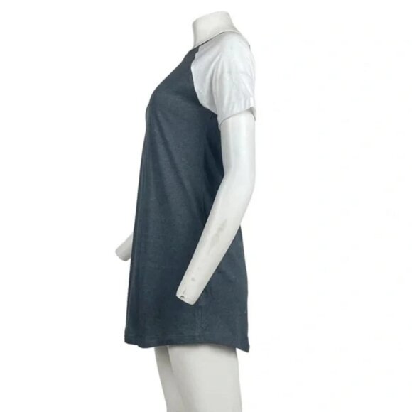 Casual Short Dress Grey/White - Picture 2 of 3